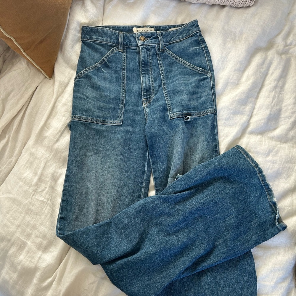 Nili Lotan Denim Flare Jeans